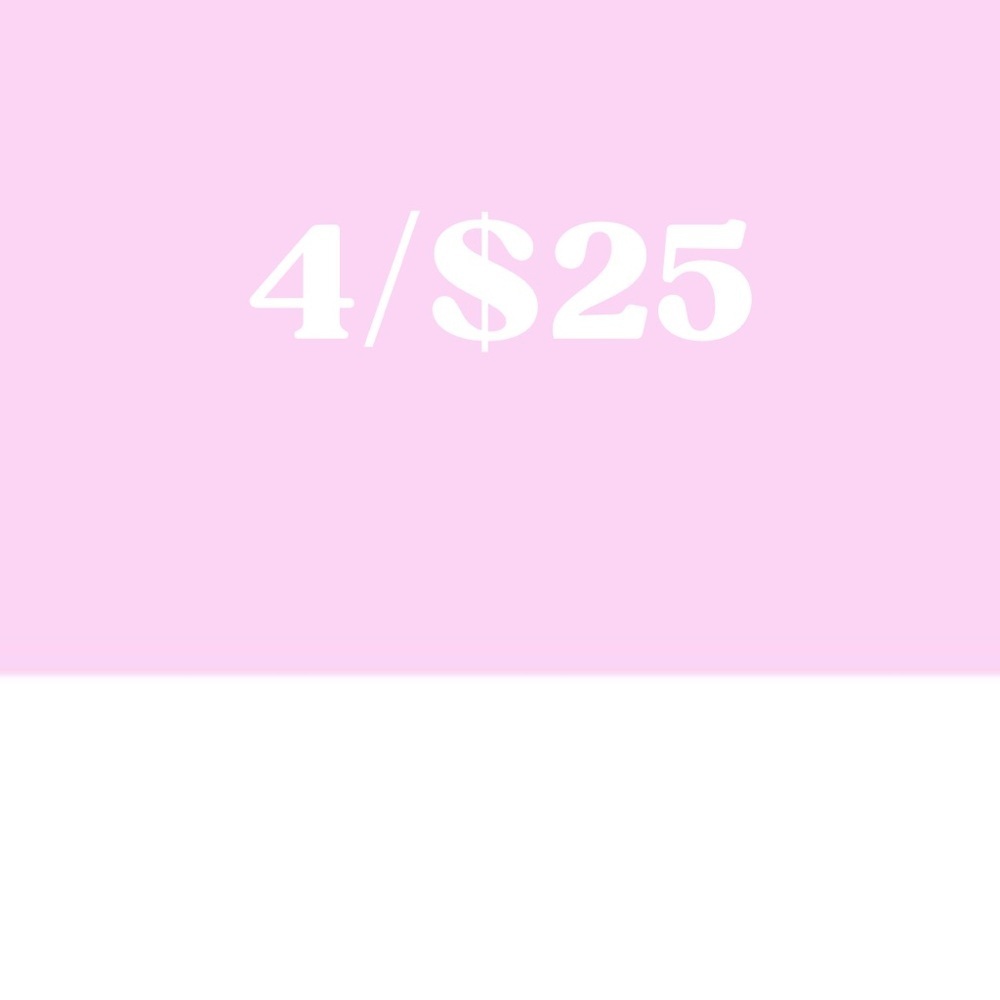 4/$25 listings